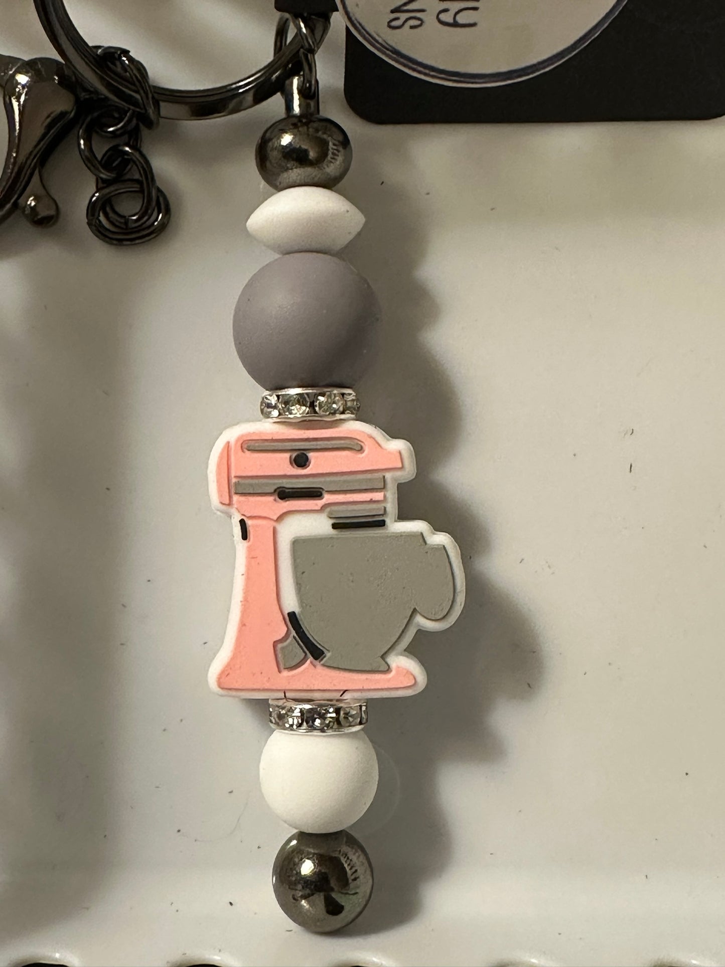 Kitchen Mixer Pink Key Chain
