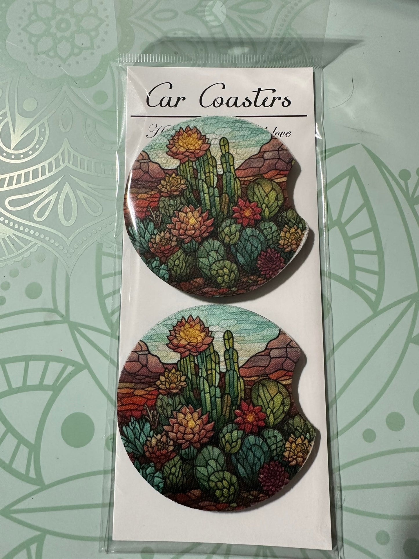 Desert Cactus Car Coaster