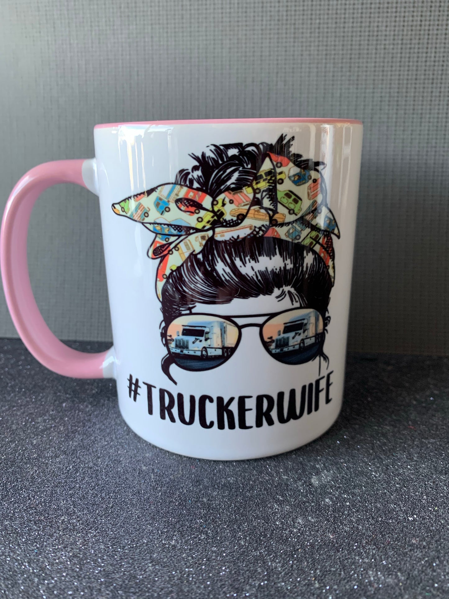 Trucker wife coffee cup